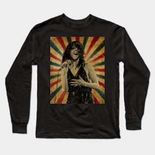 Imelda may - Photo Vintage Retro Look Fan Design Long Sleeve T-Shirt